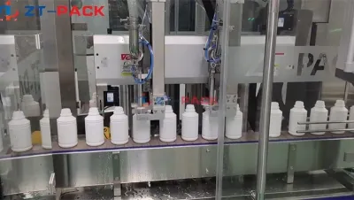 Llenadora de pistón servo con seguimiento y doble boquilla