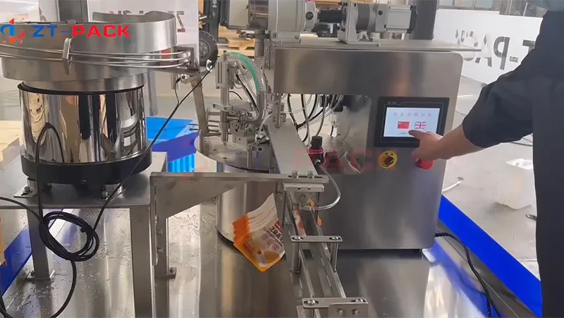 Llenadora y tapadora de mesa para pasta de ajonjolí