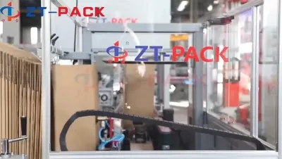 Selladora de cajas de cartón y envolvedora con film