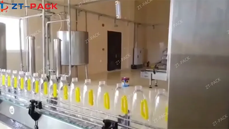 Línea de envasado de aceite comestible de botellas planas de 8 boquillas