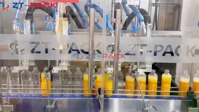 Línea de llenado de jugo de mango