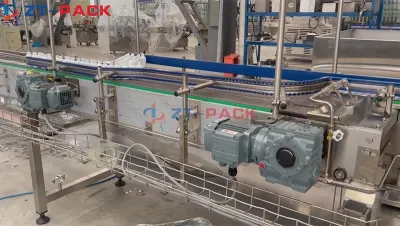 Línea de llenado de jugo en botellas pequeñas