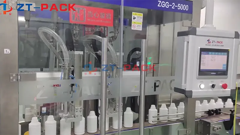 Línea de llenado y envasado de productos químicos de 500ml
