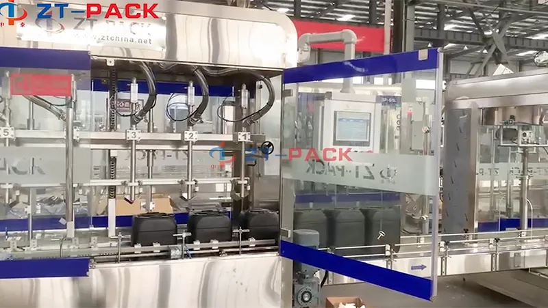 Línea de llenado de aceite lubricante de 20L